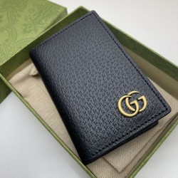 Replica Gucci GG Marmont card case 547075 Black