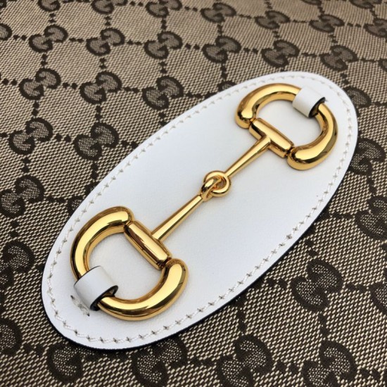 Replica Gucci 1955 Horsebit Medium Tote Bag 621144 White Replica Gucci 1955 Horsebit Medium Tote Bag 621144 White