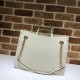 Replica Gucci 1955 Horsebit Medium Tote Bag 621144 All White Replica Gucci 1955 Horsebit Medium Tote Bag 621144 All White