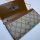 Fake Gucci Bag 621888 GG-Supreme Canvas Horsebit 1955 Chain Bag Replica