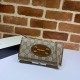 Fake Gucci Bag 621888 GG-Supreme Canvas Horsebit 1955 Chain Bag Replica
