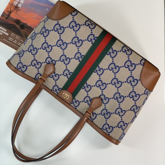 Replica Gucci Ophidia jumbo GG Medium Tote 631685 Brown Fake Gucci Ophidia jumbo GG Medium Tote 631685 Brown Replica
