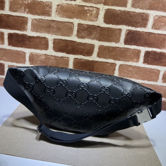 Replica Gucci Jumbo GG belt Men bag ‎645093 Black