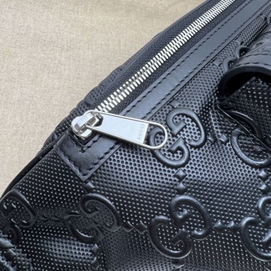Replica Gucci Jumbo GG belt Men bag ‎645093 Black