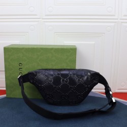 Replica Gucci Jumbo GG small belt bag 658582 Black