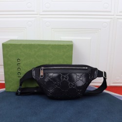 Replica Gucci Jumbo GG small belt bag 658582 Black