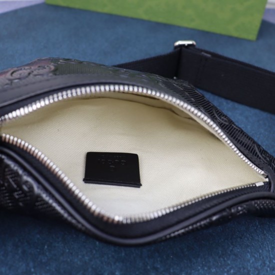 Replica Gucci Jumbo GG small belt bag 658582 Black