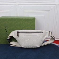 Replica Gucci Jumbo GG small belt bag 658582 White