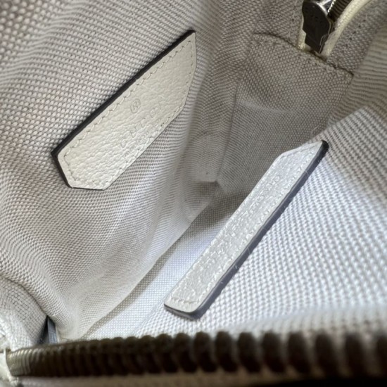Fake Gucci Ophidia mini bag GG Supreme canvas 671682 White Replica