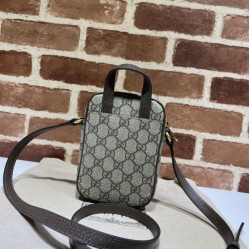 Replica Gucci Ophidia mini bag GG Supreme canvas 671682 Brown