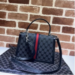 Fake Gucci x Balenciaga 680119 Hacker Small Handbag Black Replica