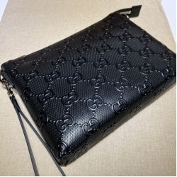 Fake Gucci Jumbo GG Medium Messenger Men Bag 696009 Black Replica