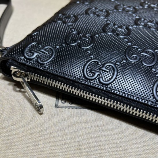 Replica Gucci Jumbo GG Medium Messenger Men Bag 696009 Black Fake Gucci Jumbo GG Medium Messenger Men Bag 696009 Black Replica