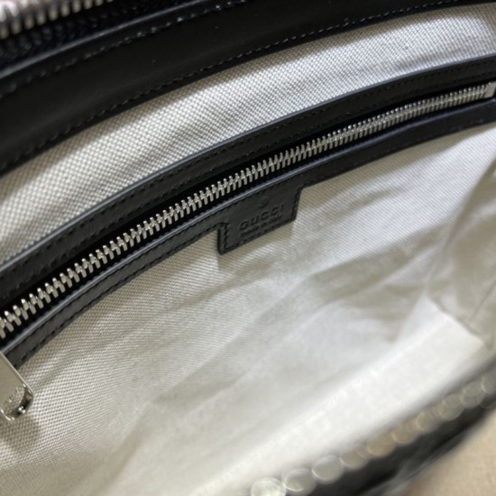 Replica Gucci Jumbo GG Medium Messenger Men Bag 696009 Black Fake Gucci Jumbo GG Medium Messenger Men Bag 696009 Black Replica