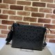 Replica Gucci Jumbo GG Medium Messenger Men Bag 696009 Black Fake Gucci Jumbo GG Medium Messenger Men Bag 696009 Black Replica