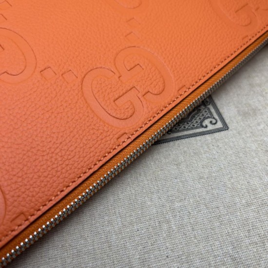 Replica Gucci Jumbo GG Medium Messenger Men Bag 696009 Orange