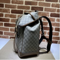 Fake Gucci Medium backpack with Interlocking G Men 696013 Brown Replica