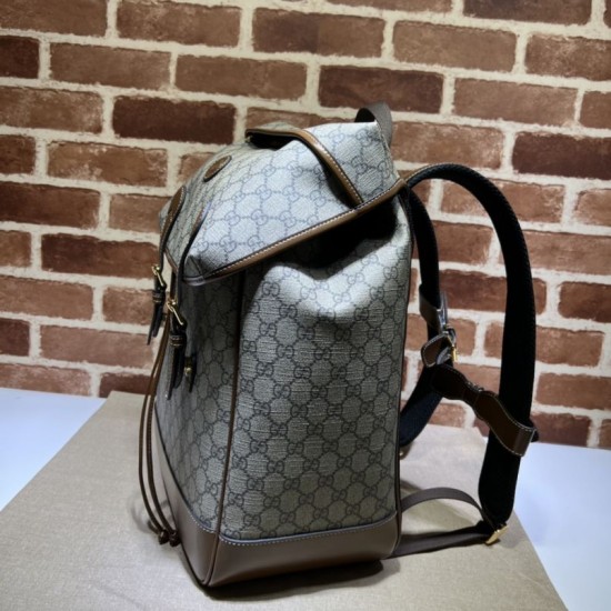 Replica Gucci Medium backpack with Interlocking G Men 696013 Brown Fake Gucci Medium backpack with Interlocking G Men 696013 Brown Replica