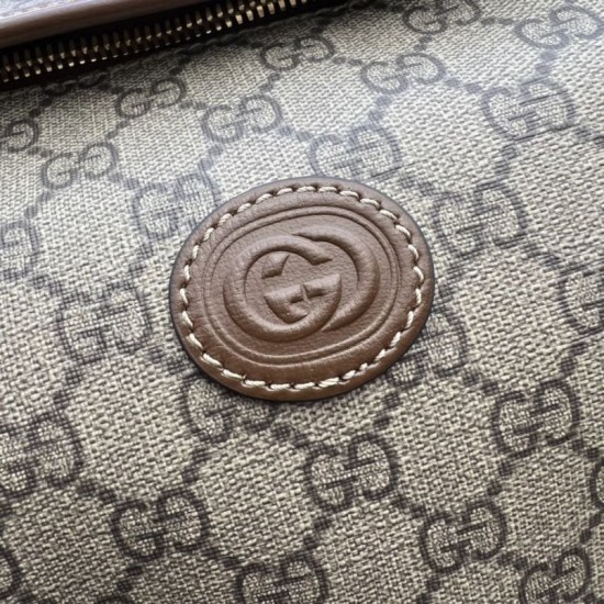 Replica Gucci Medium backpack with Interlocking G Men 696013 Brown Fake Gucci Medium backpack with Interlocking G Men 696013 Brown Replica