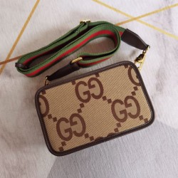 Replica Gucci Jumbo GG mini bag 696075 Brown Replica Gucci Jumbo GG mini bag 696075 Brown