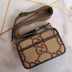 Replica Gucci Jumbo GG mini bag 696075 Brown