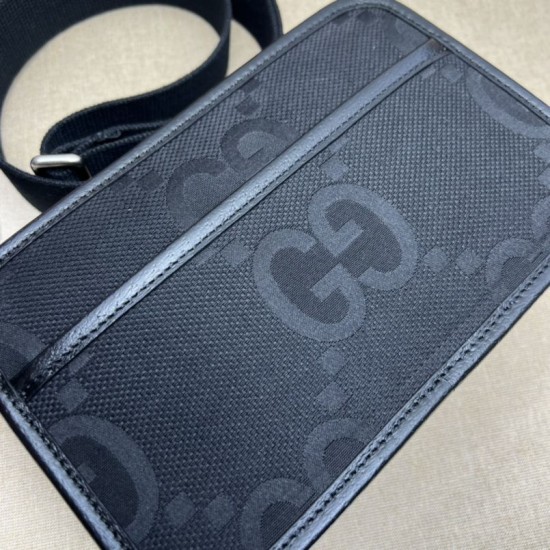 Fake Gucci Jumbo GG mini bag 696075 Black Replica Replica Gucci Jumbo GG mini bag 696075 Black