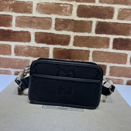 Fake Gucci Jumbo GG mini bag 696075 Black Replica Replica Gucci Jumbo GG mini bag 696075 Black