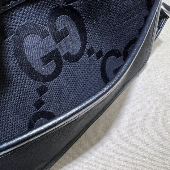 Fake Gucci Jumbo GG mini bag 696075 Black Replica Replica Gucci Jumbo GG mini bag 696075 Black