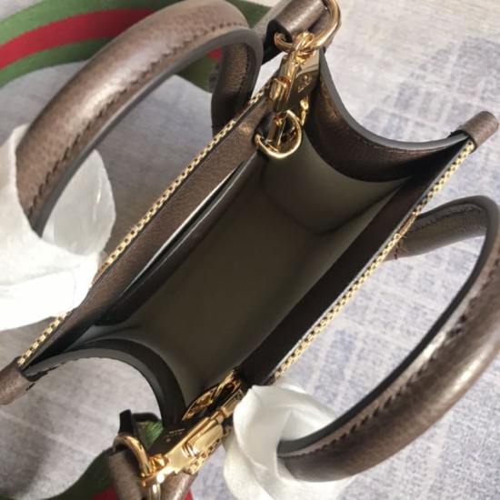 Fake Gucci Jumbo GG mini tote bag 699406 Brown Replica