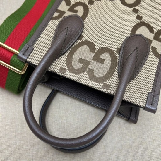 Fake Gucci Jumbo GG mini tote bag 699406 Camel Replica Replica Gucci Jumbo GG mini tote bag 699406 Camel