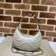 Replica Gucci GG Marmont half Moon Shaped Mini Bag 699514 White Replica Gucci GG Marmont half Moon Shaped Mini Bag 699514 White