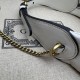 Replica Gucci GG Marmont half Moon Shaped Mini Bag 699514 White Replica Gucci GG Marmont half Moon Shaped Mini Bag 699514 White