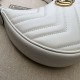Replica Gucci GG Marmont half Moon Shaped Mini Bag 699514 White Replica Gucci GG Marmont half Moon Shaped Mini Bag 699514 White