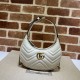 Replica Gucci GG Marmont half Moon Shaped Mini Bag 699514 White Replica Gucci GG Marmont half Moon Shaped Mini Bag 699514 White