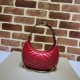 Replica Gucci GG Marmont half Moon Shaped Mini Bag 699514 Red