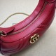 Replica Gucci GG Marmont half Moon Shaped Mini Bag 699514 Red