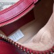 Replica Gucci GG Marmont half Moon Shaped Mini Bag 699514 Red