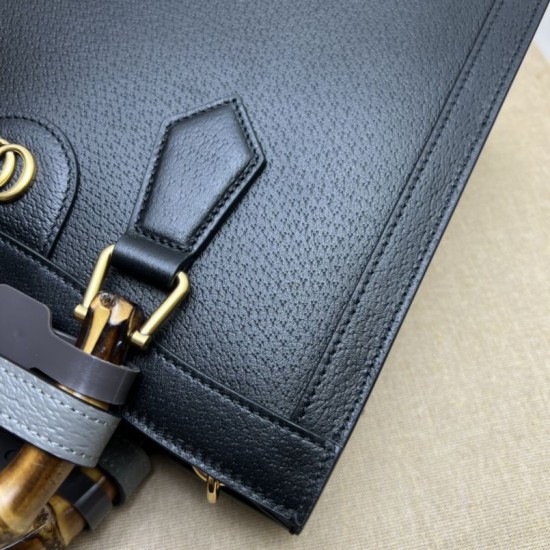 Fake Gucci Diana small tote bag 702721 Black Replica Replica Gucci Diana small tote bag 702721 Black