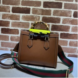 Fake Gucci Diana small tote bag 702721 Brown Replica Fake Gucci Diana small tote bag 702721 Brown Replica