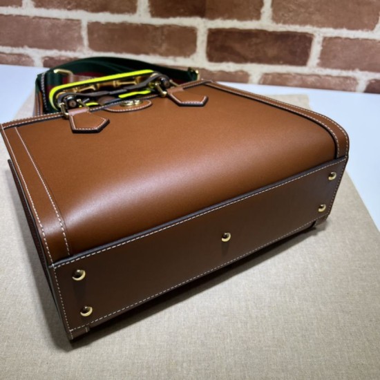 Fake Gucci Diana small tote bag 702721 Brown Replica