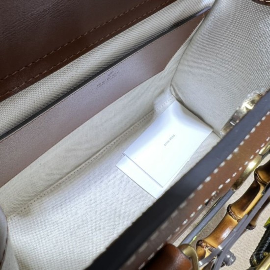 Fake Gucci Diana small tote bag 702721 Brown Replica