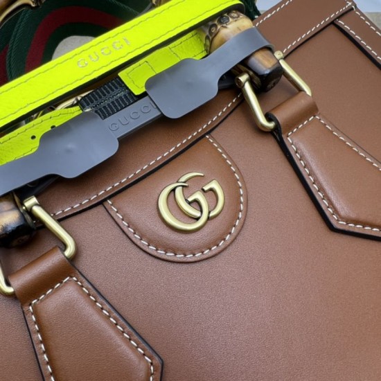 Fake Gucci Diana small tote bag 702721 Brown Replica