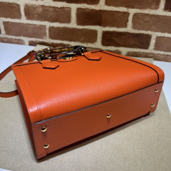 Replica Gucci Diana small tote bag 702721 Orange Replica Gucci Diana small tote bag 702721 Orange