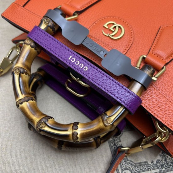 Replica Gucci Diana small tote bag 702721 Orange Replica Gucci Diana small tote bag 702721 Orange