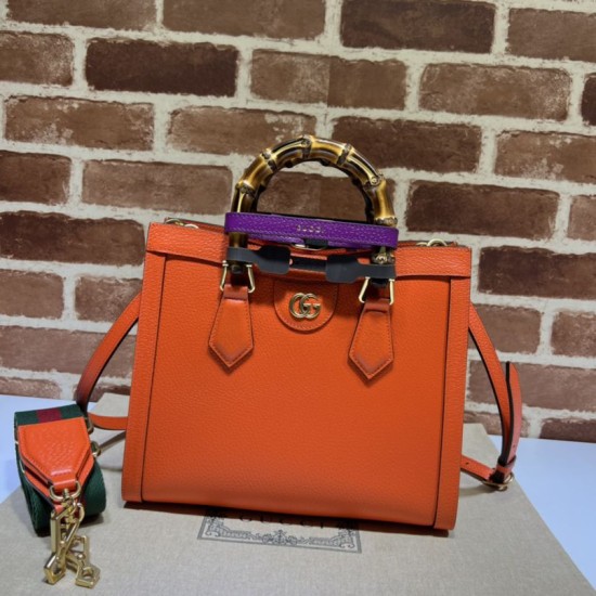 Replica Gucci Diana small tote bag 702721 Orange Replica Gucci Diana small tote bag 702721 Orange