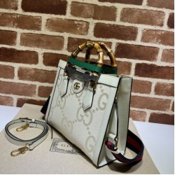 Replica Gucci Diana small tote bag 702721 White Fake Gucci Diana small tote bag 702721 White Replica