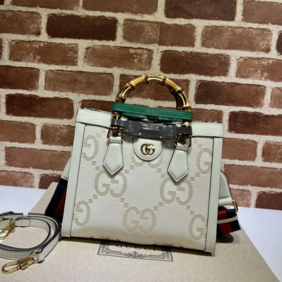 Fake Gucci Diana small tote bag 702721 White Replica