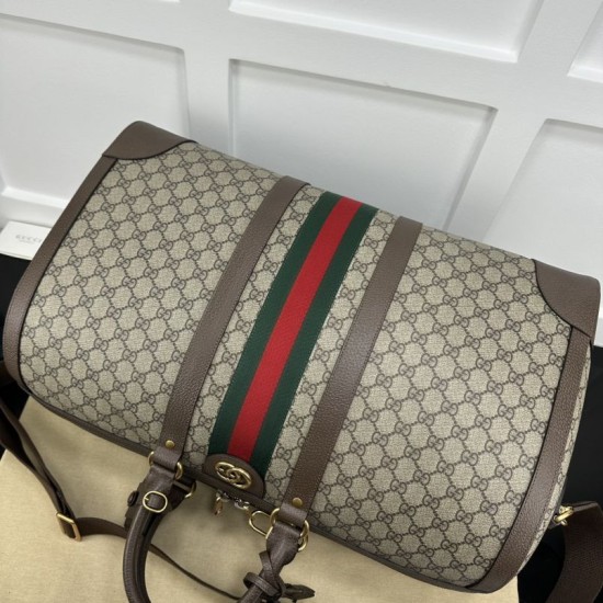 Replica Gucci Jumbo GG large duffle bag 724612 Brown 52cm