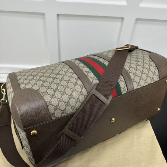 Fake Gucci Jumbo GG large duffle bag 724612 Brown 52cm Replica Replica Gucci Jumbo GG large duffle bag 724612 Brown 52cm