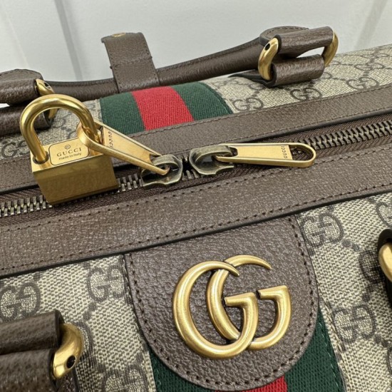 Fake Gucci Jumbo GG large duffle bag 724612 Brown 52cm Replica Replica Gucci Jumbo GG large duffle bag 724612 Brown 52cm